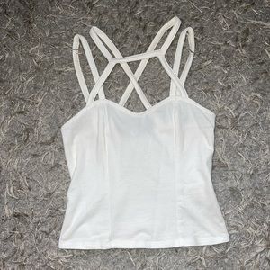 Express strappy front detail tank! Perfect for going out!